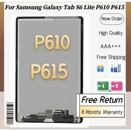 Original 10.4" LCD For Samsung Galaxy Tab S6 Lite P610 P615 SM-P610 SM-P615 LCD Display Touch Screen Digitizer Repair Parts