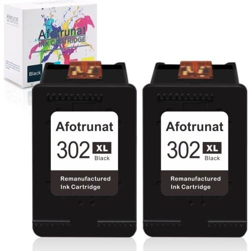 Remanufactured for HP 302 XL black ink cartridges for HP Deskjet 1110 2130 3630 Envy 4520 Officejet 3830 5230