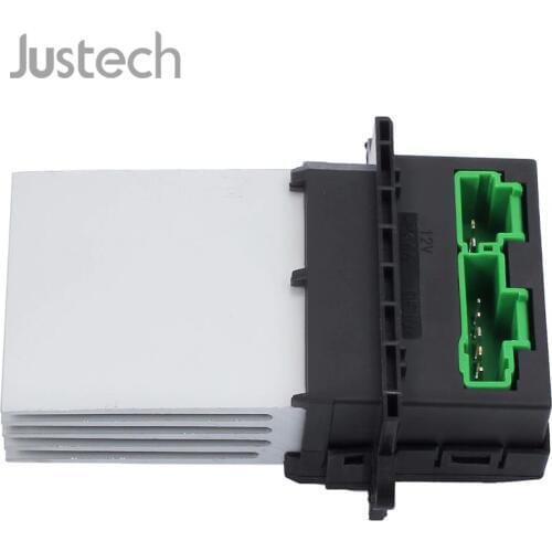 Justech Heater Blower Motor Fan Resistor 7701048390 6441.L2 Fan Controller Resistance For Citroen C2 C3 C5 Renault Clio Twingo