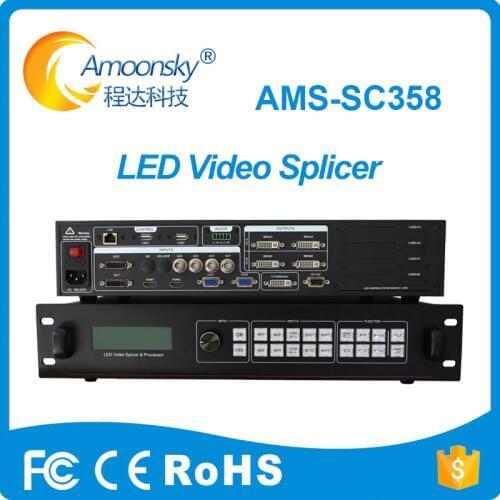 LED Video Splicing Processor AMS-SC358 support nova msd300 msd600 card mctrl600 send box for led window sign display screen