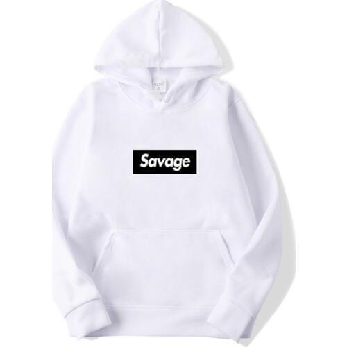 Mens hoodie sweatshirt savage letter printing Hip Hop Street wear Sweatshirts Skateboard harajuku Men/Woman Pullover lazy hoody