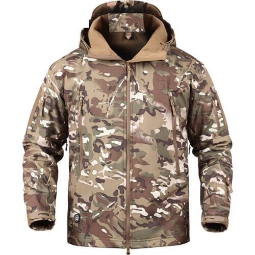 Outdoor Waterproof Tactical Military Camouflage Jacket Hunting Hiking Trekking Camping Fishing Windbreaker SoftShell Clothes