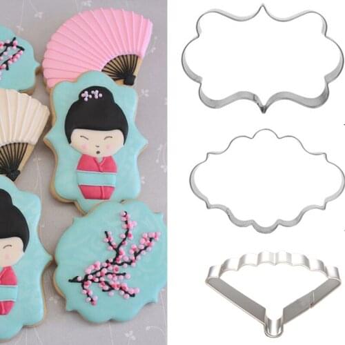 1pcs patisserie reposteria Japan Kimono Stainless Steel Cookie Cutter Fondant Cake Decor Tools Chocolate Pastry Biscuit Mould