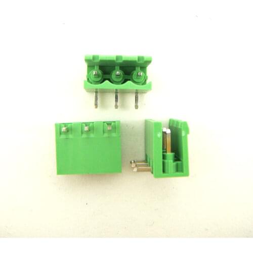 100pcs) 2EDGK-5.08-3P+ 2EDGRC-5.08-3P Bend Pin Screw Terminal Block Connector 3pin 5.08mm Free shipping