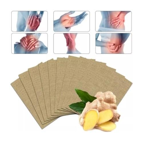 100 Herbal Ginger Patch Ginger Sticker Medical Plasters Chinese Herbal Patches Healing Ginger Patch Knee Pain Relieving Plaster