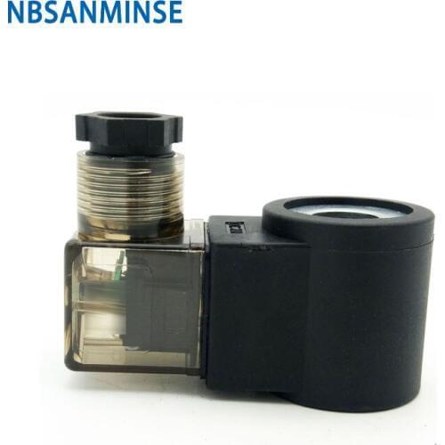 20pcs/lot HC - 13 Hydraulic Solenoid Valve Coil Electrical Solenoid Valve Coil DC24 Voltage DIN43605A Valve Coil Sanmin