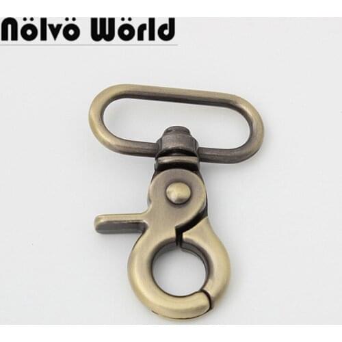 20 pieces 6 colors 32mm 38mm thick trigger snap hook clasp metal clip swivel dog leash hardware backpack Strap clasps