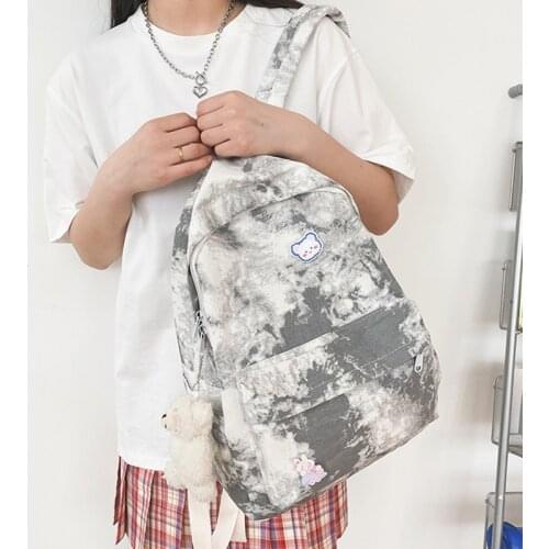 2021 Women Backpack Teenager Girls Large Capacity School Bag Preppy Style Backpack Female Backpacks Cute Canvas Travel Backpacks