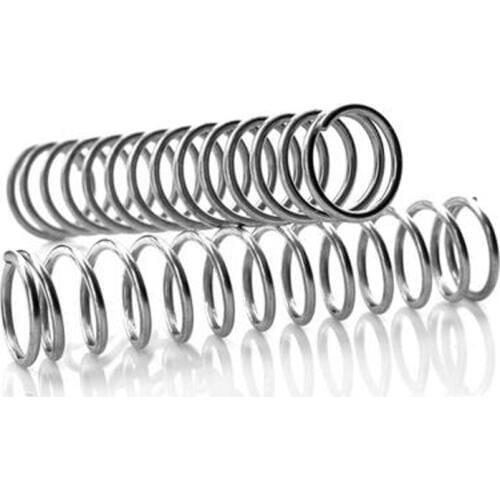 3Pcs 1mm WD 12mm OD Stainless Steel compression Pressure Small springs Y type return spring bolt 10mm-50mm Length