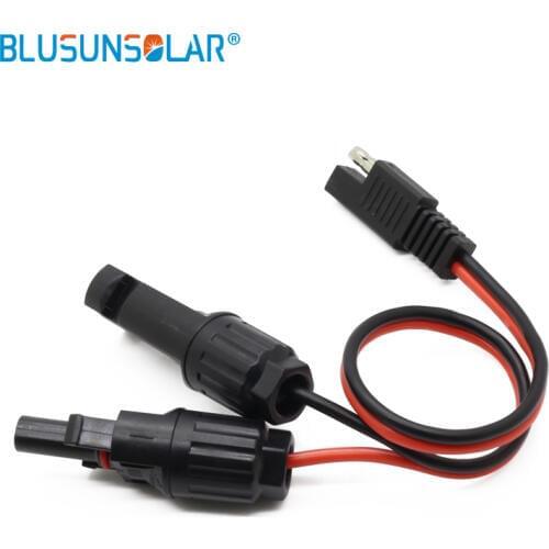 50 pec Solar Panel Extension Cable 2-Pin Lead 12V SAE Connectors 14AWG with solar SOLAR connector