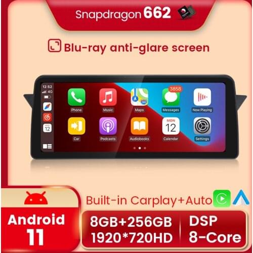 12.3inch Qualcomm 8+256G Android 11 Car Multimedia Player System Unit PC Navigation Auto Radio For BMW X1 E84 2009 - 2015 iDrive