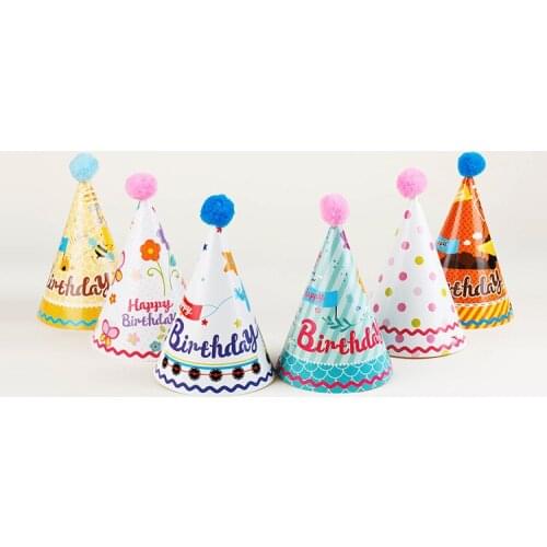 Cute Birthday Party Decoration Paper Colorful Cartoon Dot Bee Hats Baby Shower Funny Caps Photo Props Adult Children Ornament