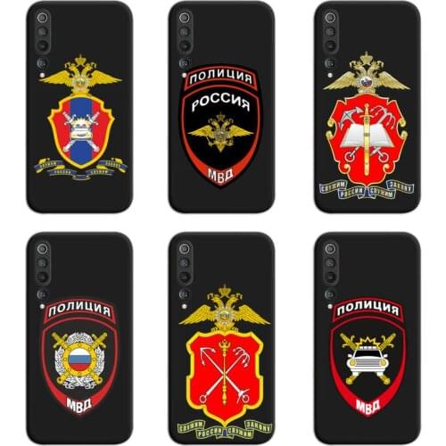 Russia National Police Logo Phone Case For Xiaomi Mi Note 10 Lite Mi 9T Pro xiaomi 10 CC9 9SE