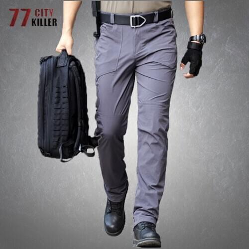 Elasticity Tactical Cargo Pants Men Casual Quick Dry Breathable Trousers Male Hiking Climbing Ultra Light Joggers Mens Pants