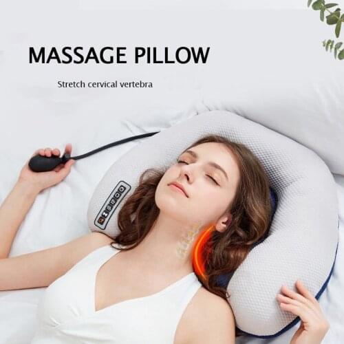 HANRIVER Cervical spine massager heat moxibustion electric household massage neck stretches the neck "