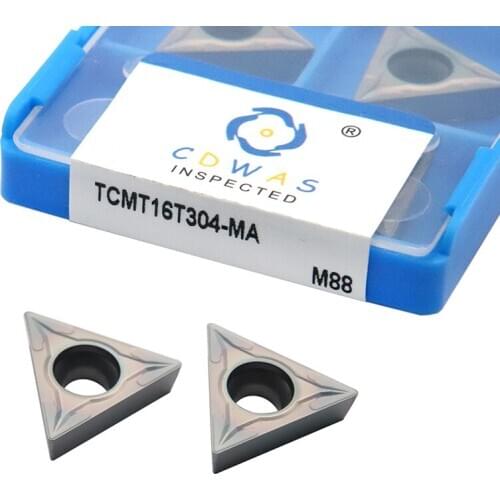 10PCS TCMT16T304 MA M88 Carbide Inserts Internal Turning Tool TCMT 16T304 Colorful Blade CNC Lathe Cutter Tools Cutting Tool