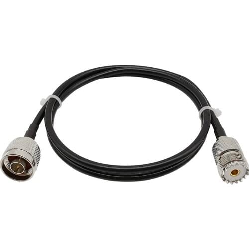 LMR-195 N Type Male to UHF Female SO-239 PL259 Two-Way Radio Antenna RF Pigtail Cable UHF WIFI extension 0.5/1/3/5/8/10/12/15M