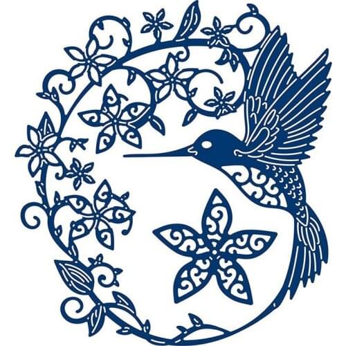 Bird Metal Die Cuts,Flower Wedding Leaves Nature Border Cutting Dies Cut Stencils for DIY Scrapbooking Photo Album Decorative