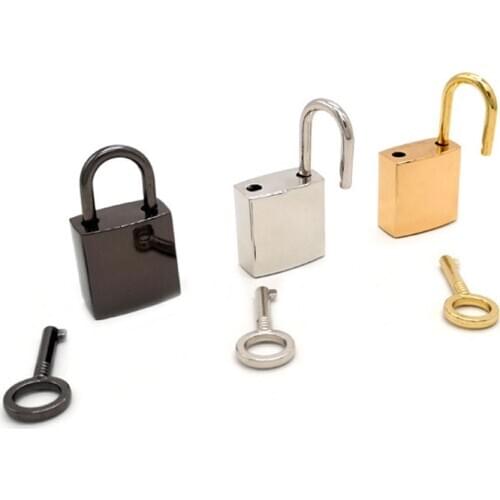 New luggage handbags hardware accessories jewelry lock decorative glossy padlock small square lock light body lock