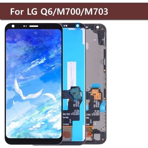 ORIGINAL 5.5" Display For LG Q6 LCD with Touch Screen Digitizer for LG Q6 LCD Display Replacement Parts Free Shipping