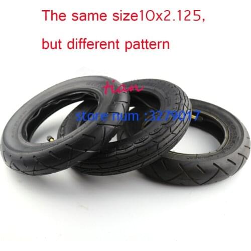 Various of 10x2.125 inch Rubber Tire with Inner tube 10x2 10x2.0 10x2.125 tire for electric scooter bike Refit Motorcycle parts