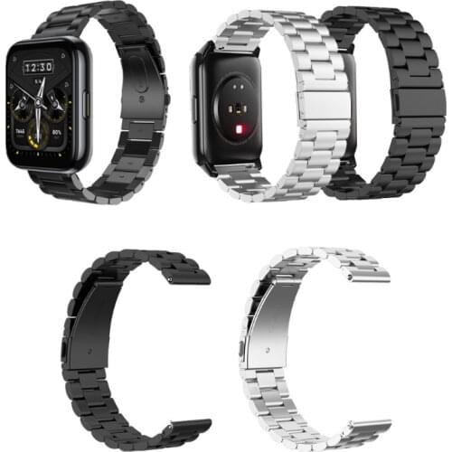 Stainless Steel Strap For Realme- Watch 2 / 2 pro Smart Watchband Bracelet N0PB