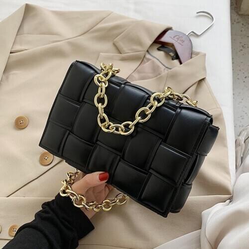 Weave Luxury Handbags Women Bag Designer Crossbody Bags for Women plaid Female leather Shoulder Bag Sac a main Flap Bags Bolsa