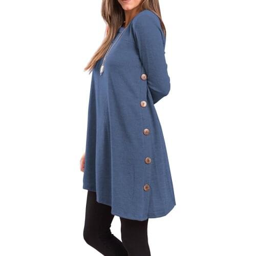 S-2XL women o neck long sleeve dress lady spring autumn casual leisure brand mini dress pure color work office short dress