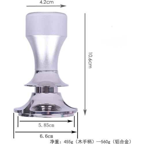 Calibrated espresso tamper flat base Adjustable depth steady pressure 53mm coffee distributor & tamper