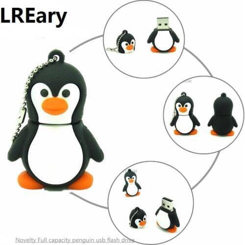 Novelty Full capacity penguin usb flash drive Flash card PenDrive Memory Stick /U Disk/Creative Pendrive 32gb 16gb 8gb 4gb