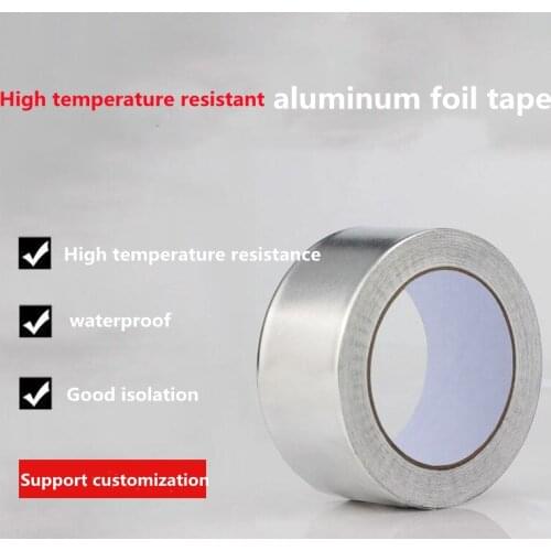 Welstik Aluminum Tape Waterpoof Aluminum Foil Adhesive Tape Thermal Resist Duct Repairs High Temperature Resistant Adhes5cm*17m