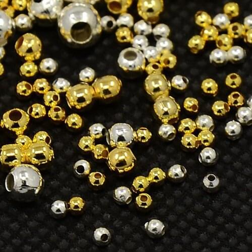 Golden and Silver Tibetan Silver Spacer Beads Loose Beads Bracelet Necklace Handmade Material Jewelry Accessories DIY