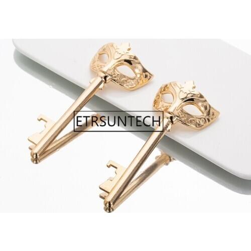 100pcs Creative Party Mask Bottle Opener Zinc Alloy Metal Key Shape Beer Opener for Graduation Dancing Party