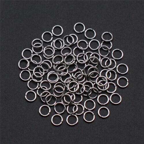 300pcs 3mm 4mm 5mm 6mm 7mm Stainless Steel Jump Rings & Split Ring For DIY Jewelry Making Jewelry Findings & Components