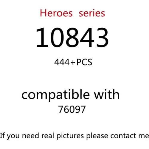 444pcs 10843 Building Block Toy Creative Series 76097 Assembled Building Block Childrens Toy Gifts