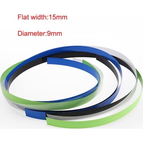 5M Width 15mm Colorful PVC Heat Shrink Tube Dia 9mm Lithium Battery Insulated Film Wrap Protection Case Pack Wire Cable Sleeve