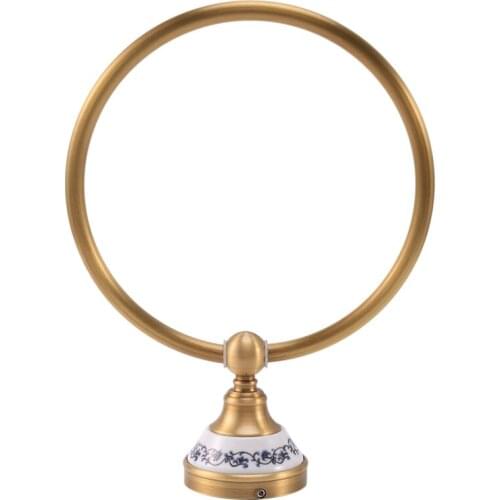 Antique Copper Bathroom Accessories,Bathroom Towel Holder,Round Towel Ring,Towel Rack,Wall Hanging Towel Ring