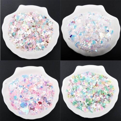 Sequins PVC Decorations Garment Sewing Craft Accessory Children Painting DIY Flat Round Rabbit Star Shape 20g Multicolor 3-16mm