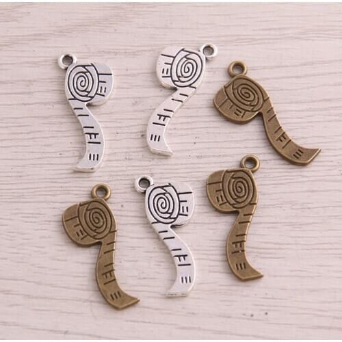 40pcs Charms tape measure 11x27mm Antique color Bronze Pendant Findings Accessories DIY Vintage Choker Handmade Jewelry