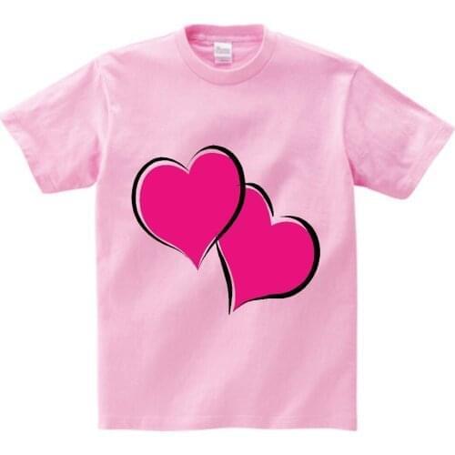 Cute Print Baby Boys T Shirt For Summer Kids Boys Girls T-Shirts Clothes Funny Heart Toddler Top Toddler Girl Shirts Girls Shirt