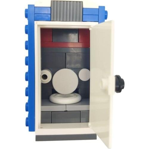 City MOC Series Creator Blocks The Public Toilet Model Toys Toy Kid Gifts Big Size MOC Block Hot Sale Compatible for City Series