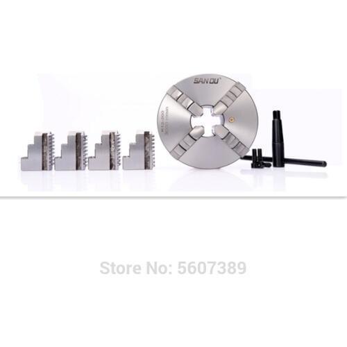 K12-200 4 jaw lathe chuck 8'' inch 200mm lathe tool accessory for bench lathe