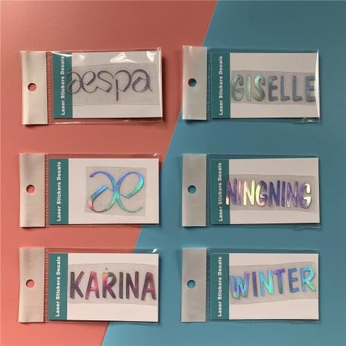 KPOP Aespa WINTER KARINA GISELLE NINGNING Sticker Notebook Sticker Refrigerator Sticker Phone Sticker Fans Gilfs Wholesale New
