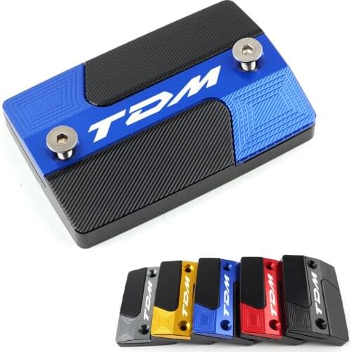 Laser logo For TDM for YAMAHA TDM 900 TDM900 2004-2015 Motorcycle CNC Aluminum Front Brake Tank Oil Fluid Reservoir Cover Cap