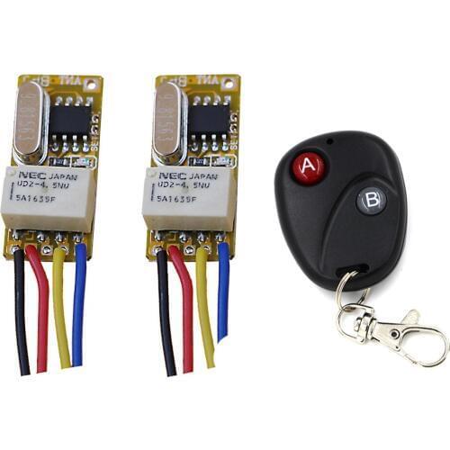 Mini Relay Switch DC 3.7V 4.2V 4.5V 5V 6V 7.4V 9V 12V Contact NO COM NC Remote ON OFF Wireless Switch Normall Closed Open