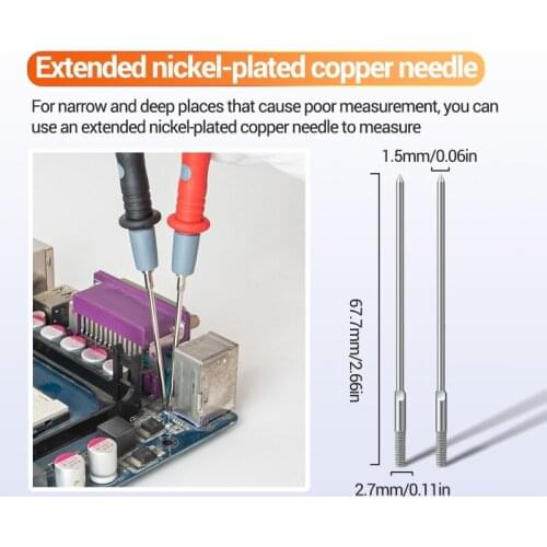 PT1028 1000V 22PCS/SET Multi-function Multimeter Test leads Kit Universal Replaceable Test Probe Pen Test Cable Wire