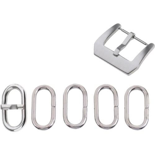 Fashion Stainless Steel Watch Loop Ring Watch Polished Buckle Unisex Valentine Accessory 24mm