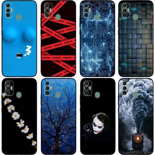 Fashion Soft silicone TPU Back Cover For TECNO SPARK 7 Phone Funda Case For Tecno Spark 7 Cute Cartoon Case