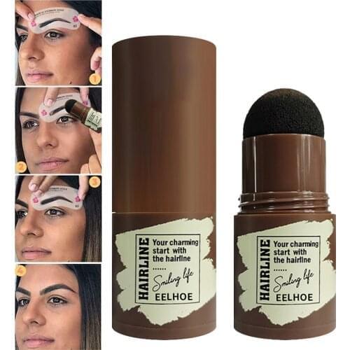 Fashion Brown One Step Eyebrow Brow Stamp Shaping Kit Professional Eyebrow Powder Makeup Kit Eye Brow Gel Stamp Eyebrow pencil