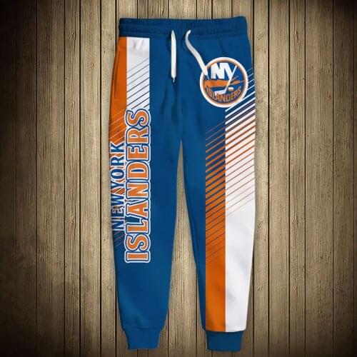 New York mens casual islanders sports pants splicing striped graffiti letter printing sweatpants
